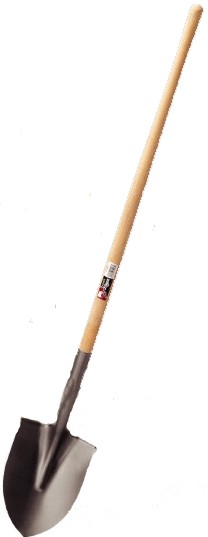 46 Wood Handle Round Point Shovel