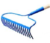 Forged Bow Rake 60 Wooden Handle