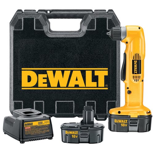 Heavy-Duty 3/8 (10mm) 18V Cordless Right Angle Drill Driver Kit - DW960K-2
